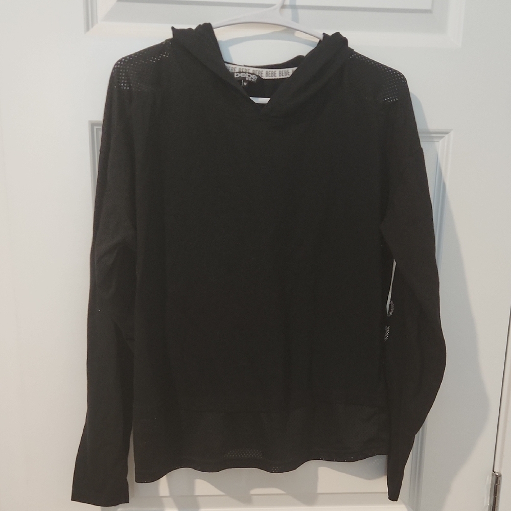 Black Long Sleeve BeBe Sport Hoodie!